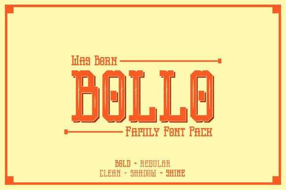 Bollo: A Vintage Serif Display Font for Distinctive Design Work