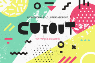 Cutout: A Bold Display Font Built from Paper and Precision
