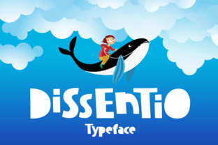 Dissentio: Bold Playful Display Font by Chekart