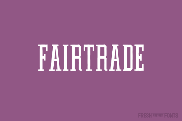 Fairtrade: A Condensed Serif Font with Natural Character