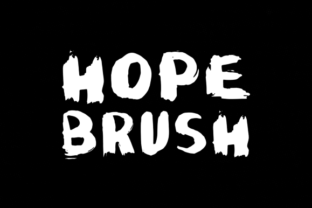 Hope Brush: A Grungy Vintage Script Font