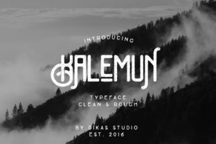 Kalemun Typeface: Vintage Handcrafted Font for Creatives