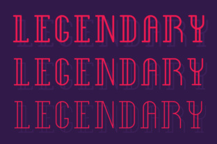 Legendary: A Neon Font That Commands Attention