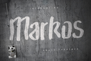 Markos: A Rough Brush Font for Bold Designs
