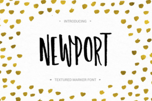 Newport Font: Sweet Innocent Marker with a Dancing Baseline