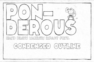 Ponderous Condensed Outline: A Typeface Built for Impact
