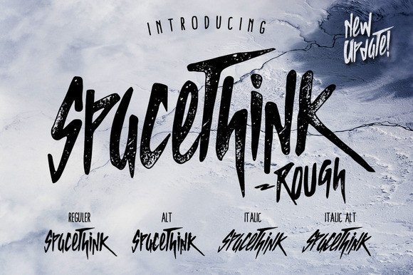 Spacethink: The Brush Script That Brings Raw Energy to Your Brand