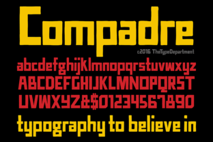 TTD Compadre: A Display Font for Digital and Print Applications